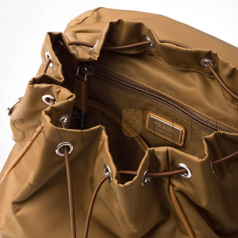 PRADA RE-NYLON AND LEATHER BACKPACK 2VZ135 F0594 (45*27*17cm)